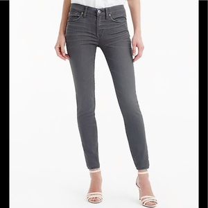 J. Crew Petite 8 Toothpick Skinny Jean Gray Sz 23P